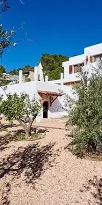 Mediterranean villa built in the hills of Cala Tarida with stunning views of the west coast
