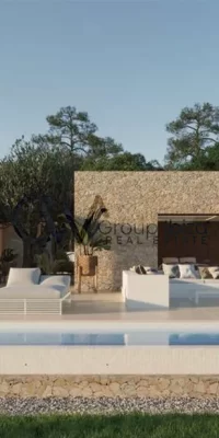 Newly built villa with stunning views near the beach in Cala Conta