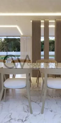 Newly built villa with stunning views near the beach in Cala Conta